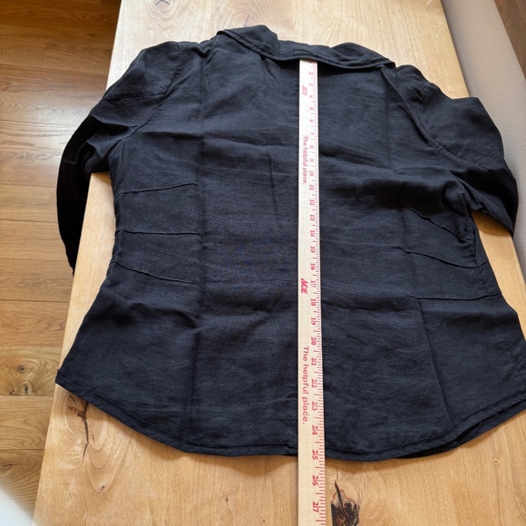 J JILL LINEN BLAZER JACKET TOPPER CAPSULE WARDROBE BREATHABLE NATURAL FIBER LG - Picture 9 of 13